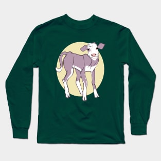 Baby Calf in purple Long Sleeve T-Shirt